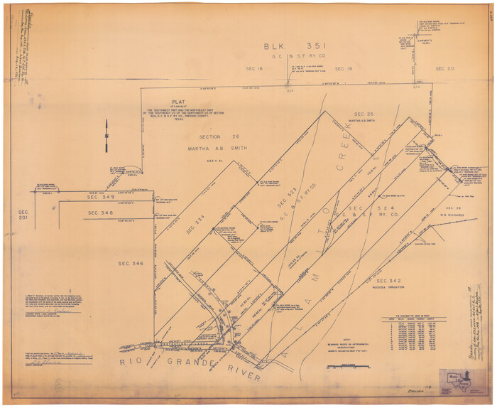 7393, Presidio County Rolled Sketch 118, General Map Collection
