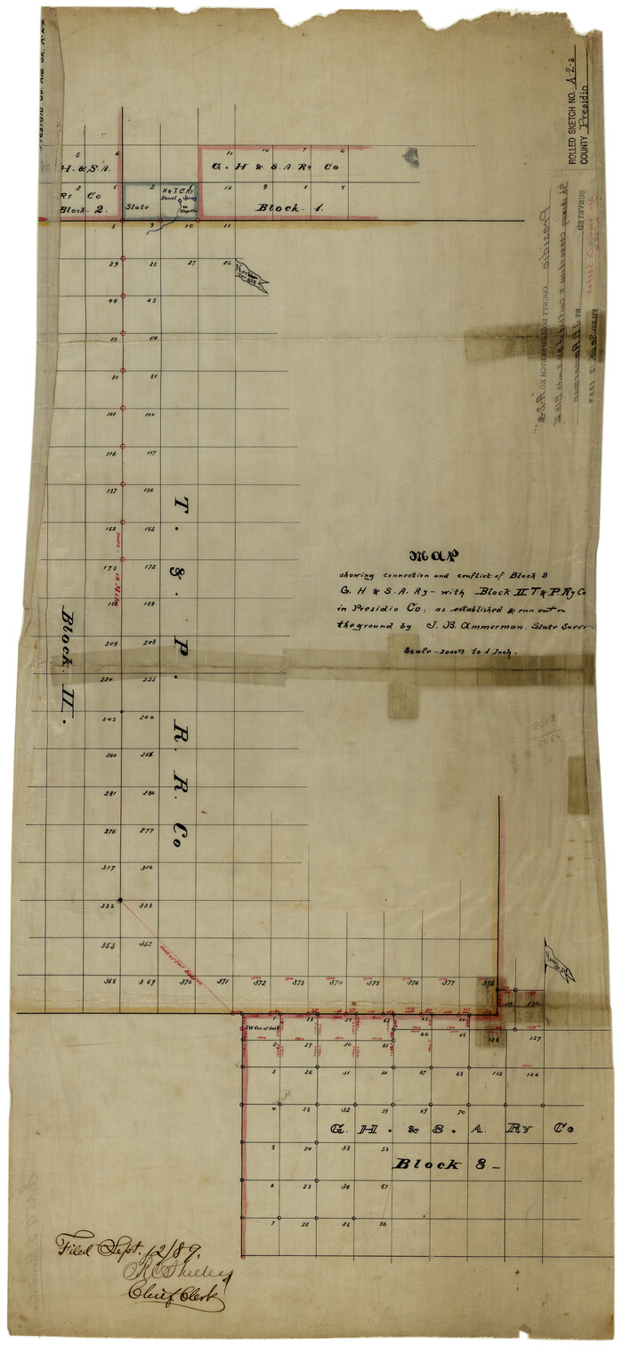 7406, Presidio County Rolled Sketch A-2A, General Map Collection