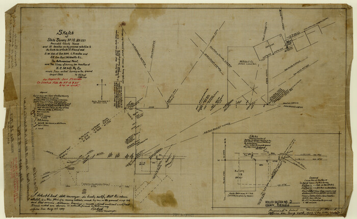 7408, Presidio County Rolled Sketch D, General Map Collection