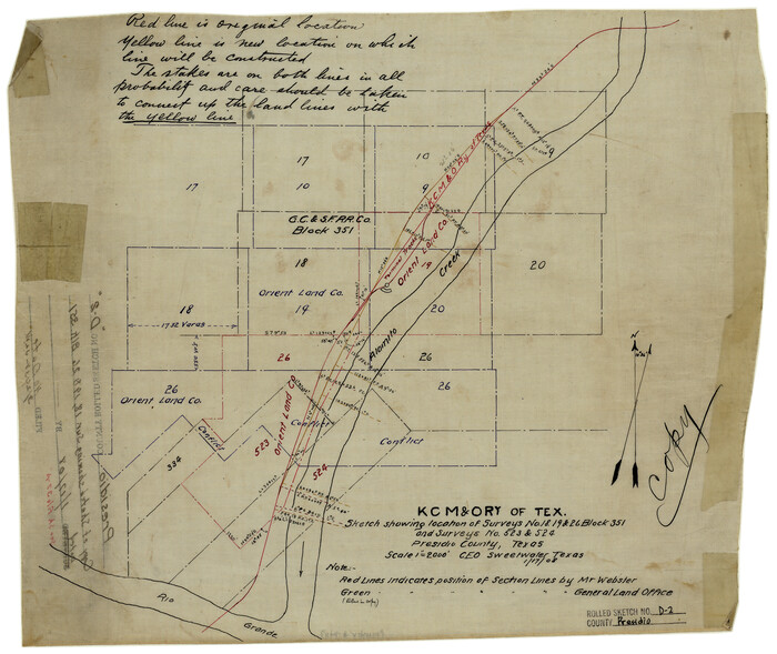 7410, Presidio County Rolled Sketch D2, General Map Collection