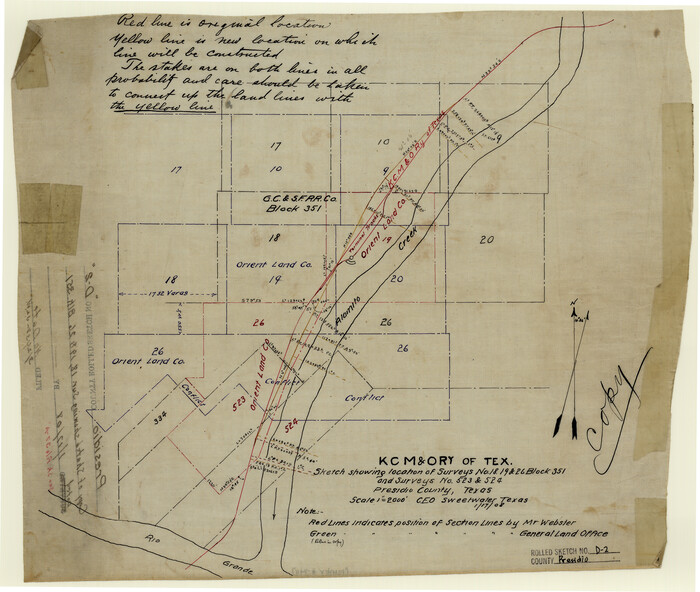 7410, Presidio County Rolled Sketch D2, General Map Collection