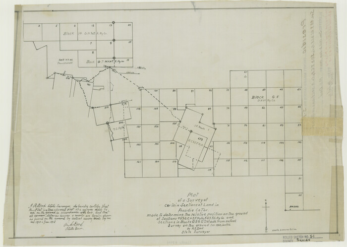 7414, Presidio County Rolled Sketch S1, General Map Collection