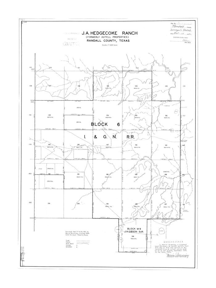 7422, Randall County Rolled Sketch 2, General Map Collection