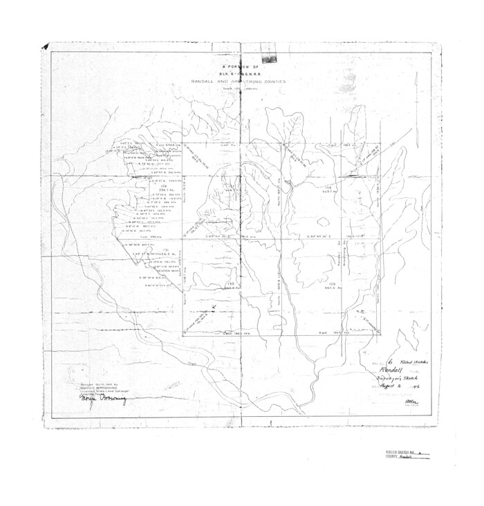 7426, Randall County Rolled Sketch 6, General Map Collection