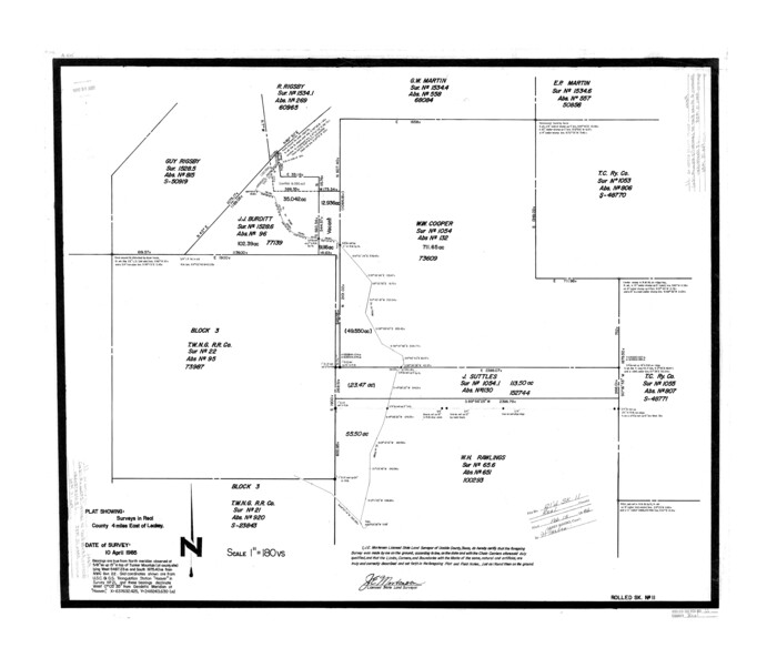 7458, Real County Rolled Sketch 11, General Map Collection