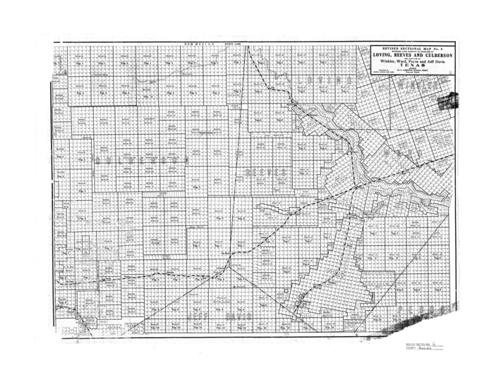 7478, Reeves County Rolled Sketch 6, General Map Collection