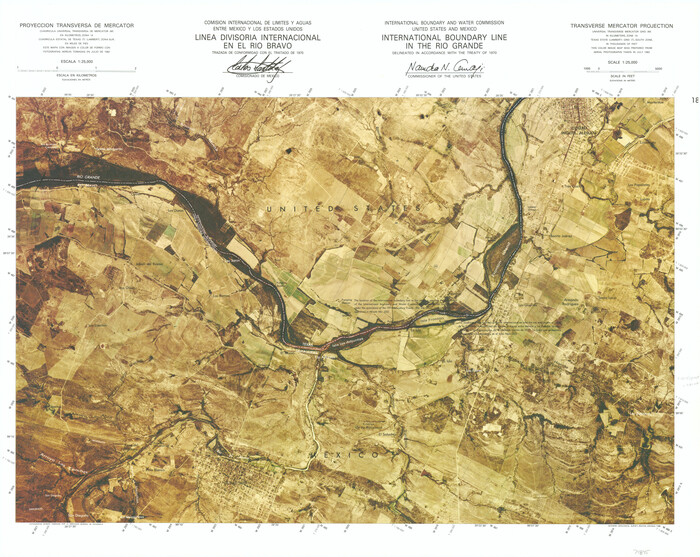 74845, International Boundary Line in the Rio Grande, General Map Collection