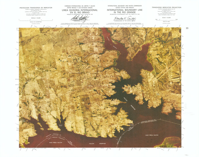 74851, International Boundary Line in the Rio Grande, General Map Collection
