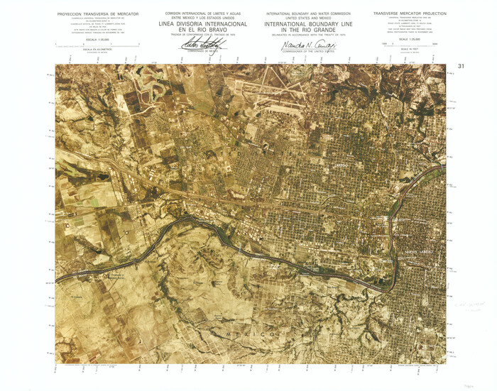 74859, International Boundary Line in the Rio Grande, General Map Collection