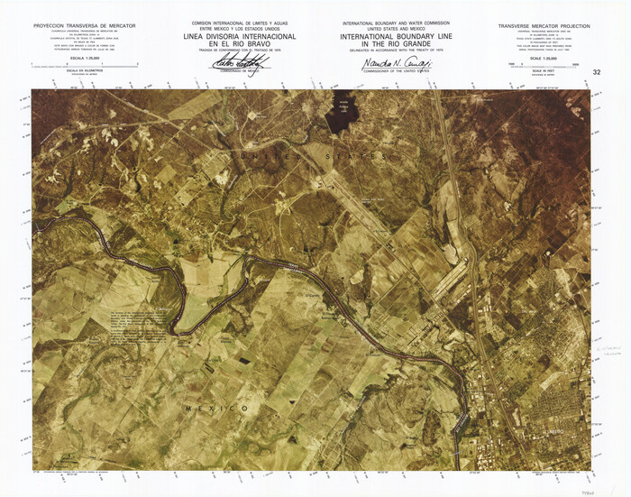 74860, International Boundary Line in the Rio Grande, General Map Collection