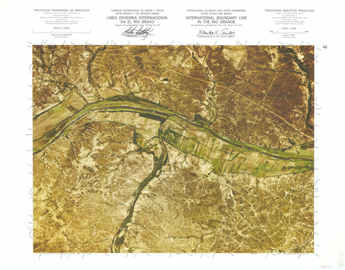 74874, International Boundary Line in the Rio Grande, General Map Collection