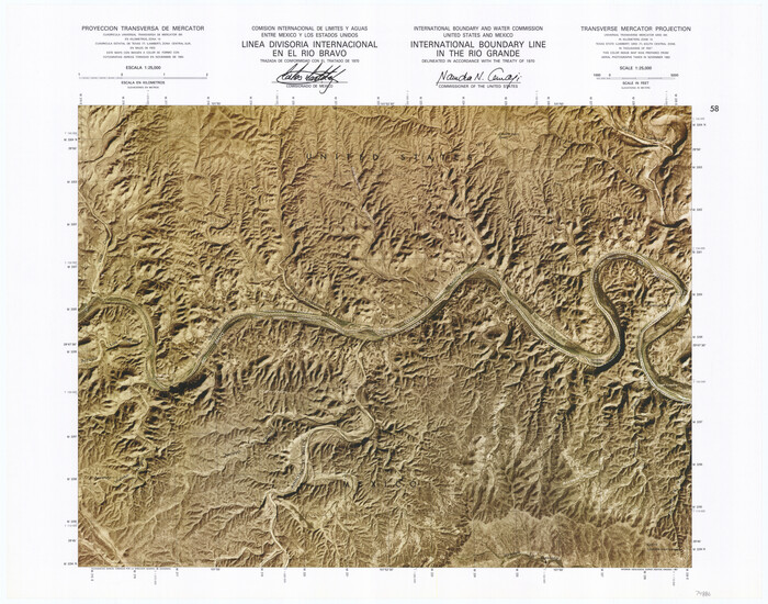 74886, International Boundary Line in the Rio Grande, General Map Collection