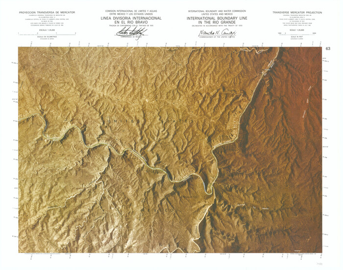 74891, International Boundary Line in the Rio Grande, General Map Collection