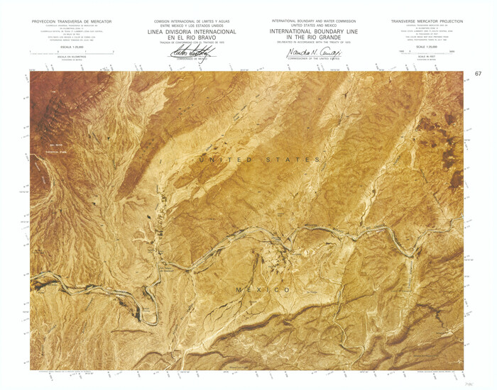 74895, International Boundary Line in the Rio Grande, General Map Collection