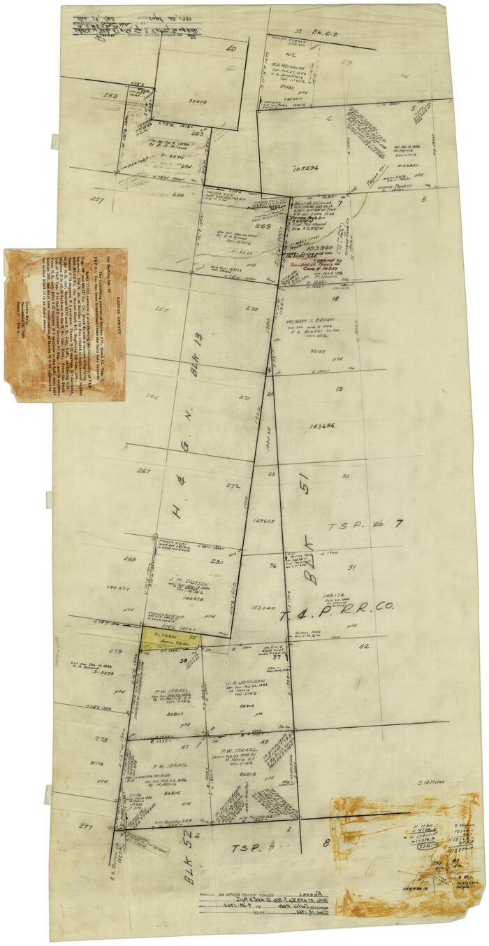 7490, Reeves County Rolled Sketch 22, General Map Collection
