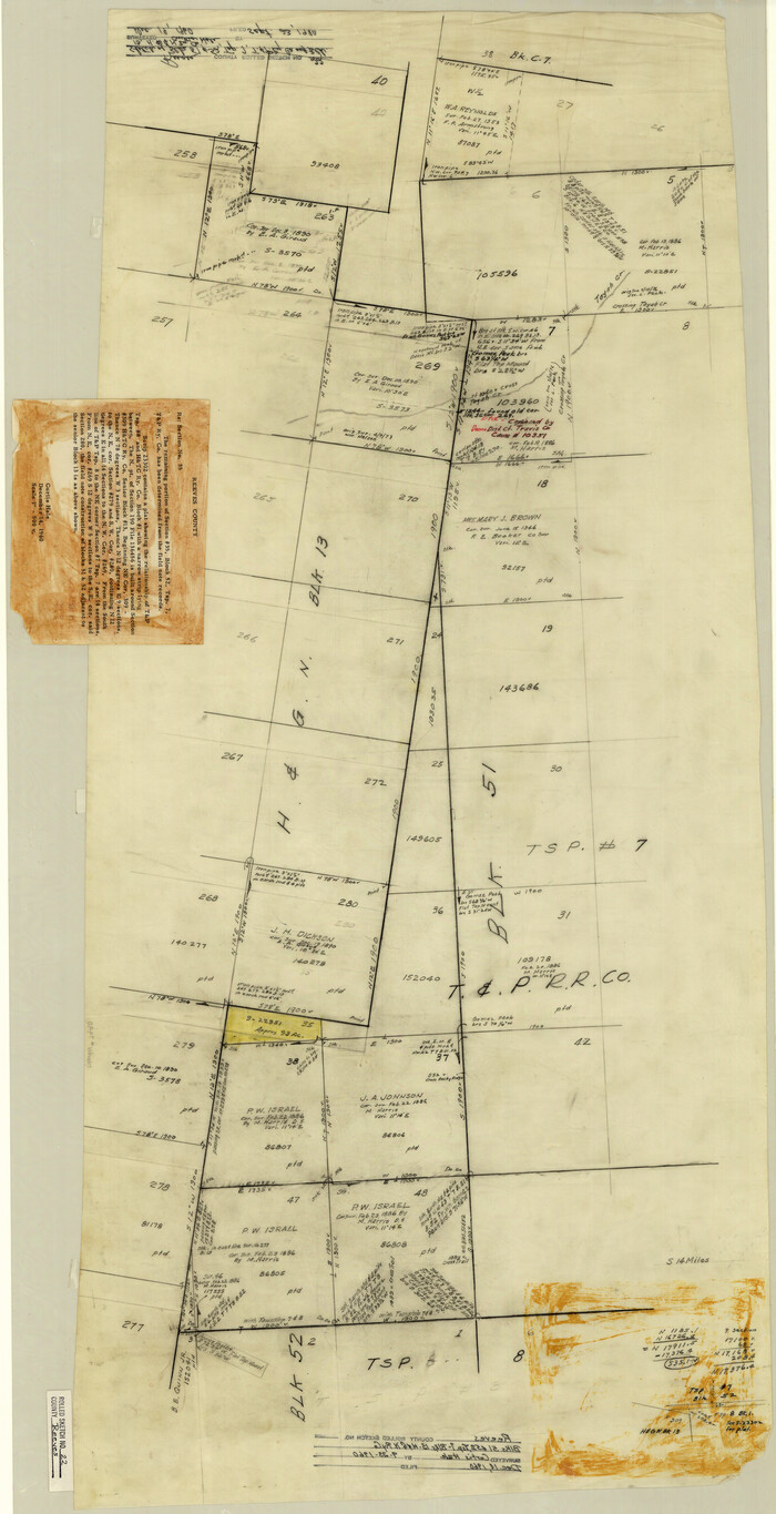 7490, Reeves County Rolled Sketch 22, General Map Collection