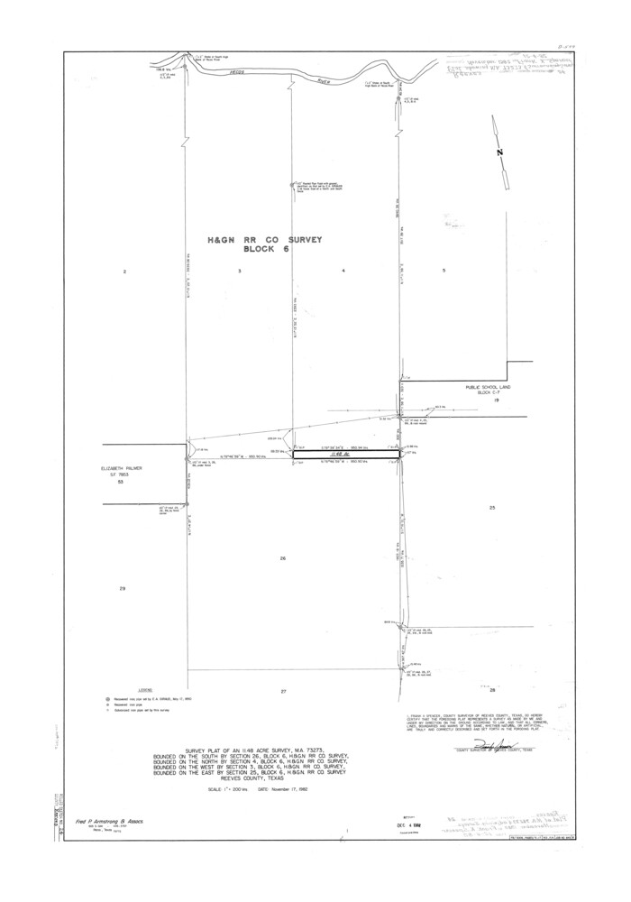7492, Reeves County Rolled Sketch 24, General Map Collection