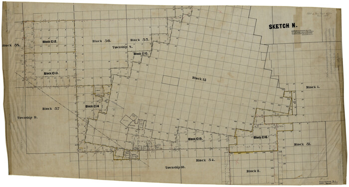 7505, Reeves County Rolled Sketch N1, General Map Collection