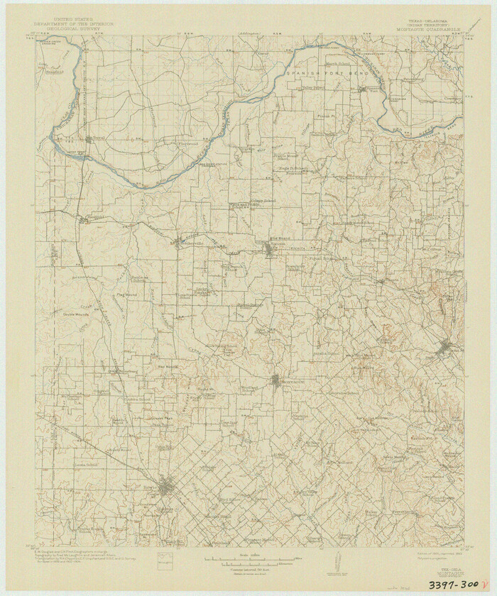 75106, Texas-Oklahoma (Indian Territory) Montague Quadrangle, General Map Collection