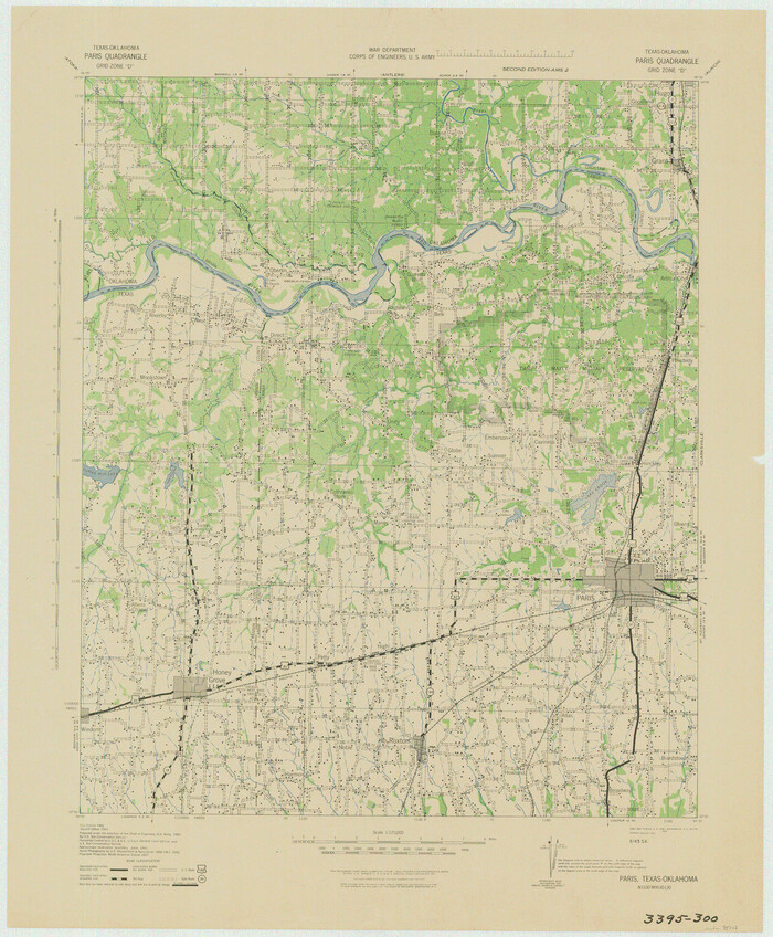 75107, Texas-Oklahoma Paris Quadrangle, General Map Collection