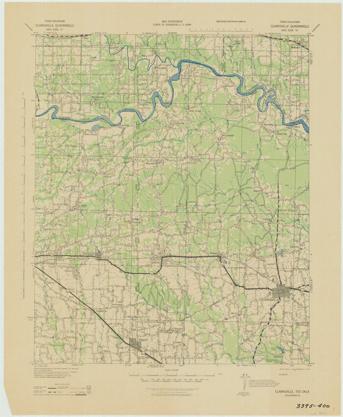 75109, Texas-Oklahoma Clarksville Quadrangle, General Map Collection