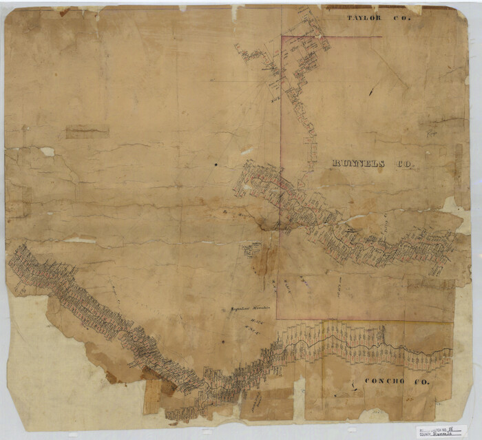7513, Runnels County Rolled Sketch 18, General Map Collection