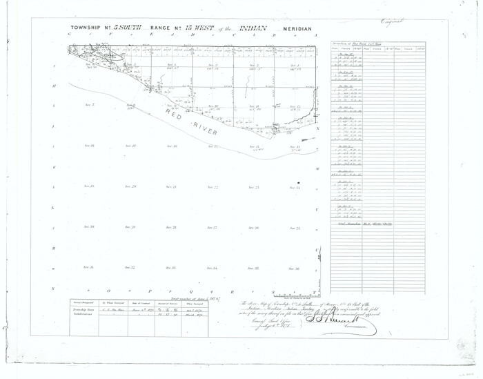 75138, Township No. 5 South Range No. 15 West of the Indian Meridian, General Map Collection