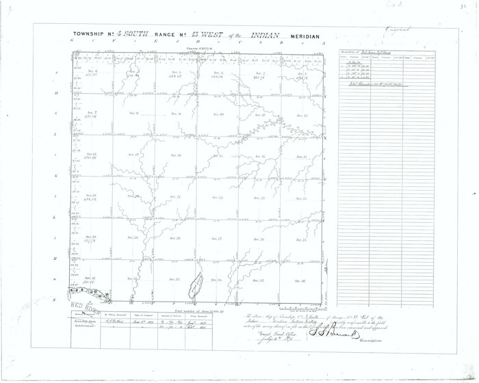 75151, Township No. 4 South Range No. 15 West of the Indian Meridian, General Map Collection