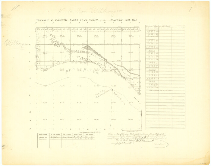 75164, Township No. 4 South Range No. 17 West of the Indian Meridian, General Map Collection