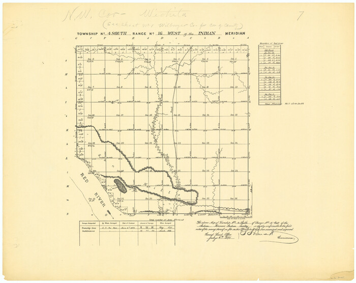 75165, Township No. 4 South Range No. 16 West of the Indian Meridian, General Map Collection