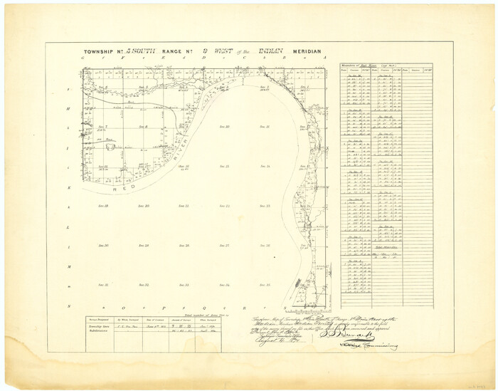 75167, Township No. 5 South Range No. 9 West of the Indian Meridian, General Map Collection
