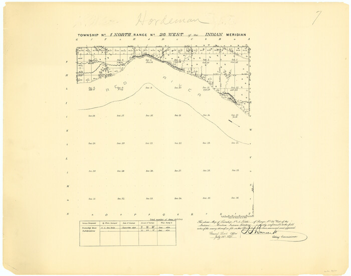 75171, Township No. 1 North Range No. 26 West of the Indian Meridian, General Map Collection