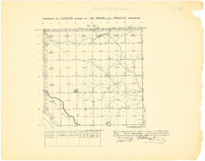 75173, Township No. 1 South Range No. 24 West of the Indian Meridian, General Map Collection