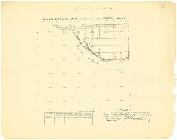 75174, Township No. 2 South Range No. 24 West of the Indian Meridian, General Map Collection