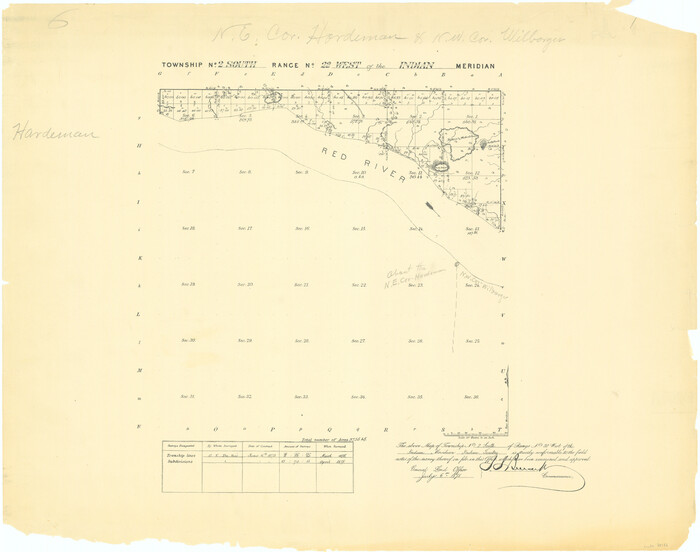 75176, Township No. 2 South Range No. 22 West of the Indian Meridian, General Map Collection