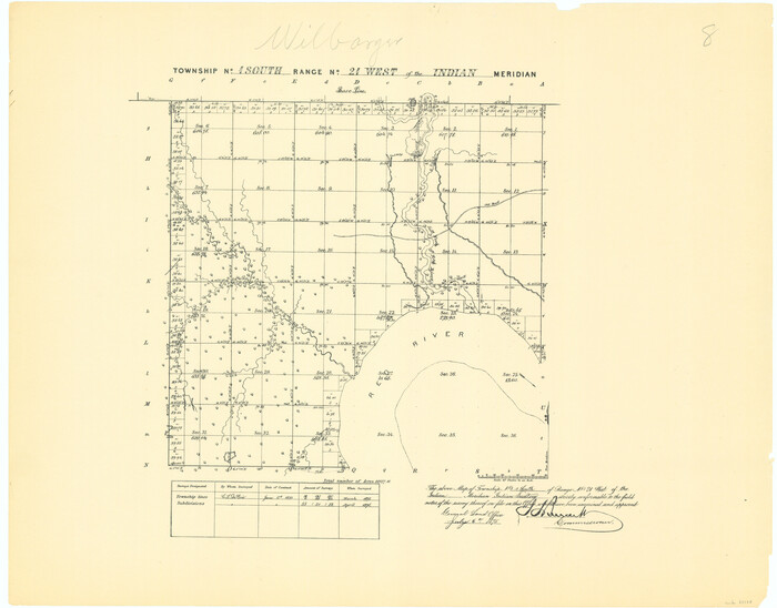 75178, Township No. 1 South Range No. 21 West of the Indian Meridian, General Map Collection