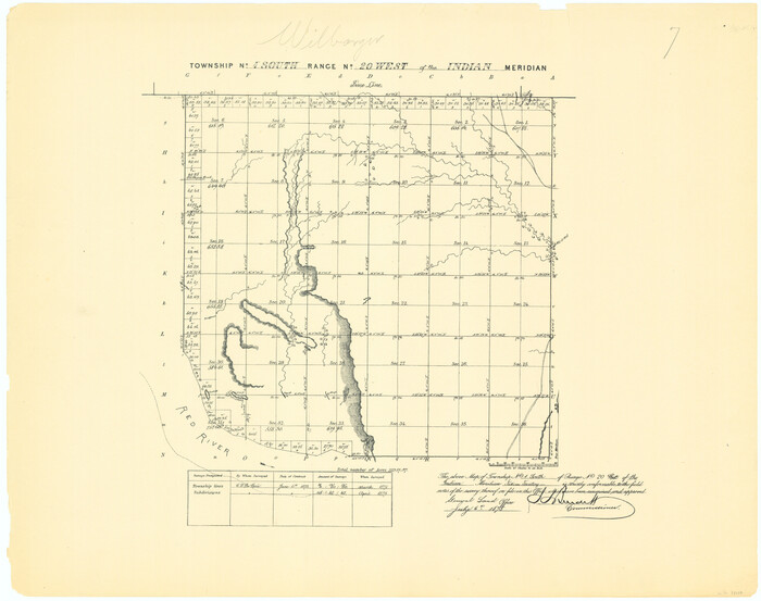 75179, Township No. 1 South Range No. 20 West of the Indian Meridian, General Map Collection