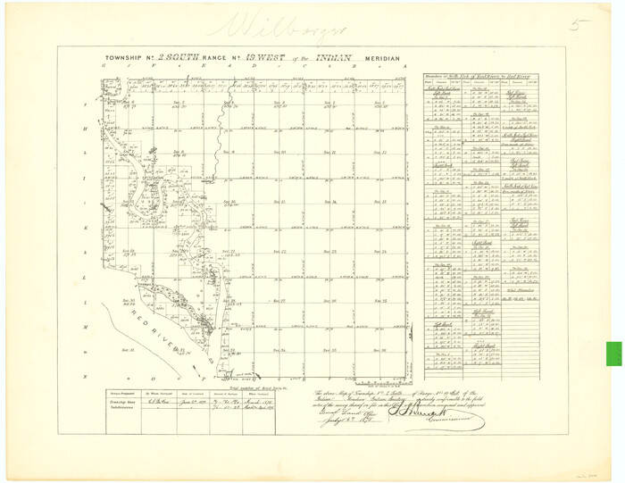 75181, Township No. 2 South Range No. 19 West of the Indian Meridian, General Map Collection