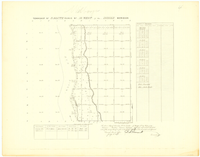 75182, Township No. 3 South Range No. 19 West of the Indian Meridian, General Map Collection