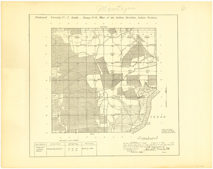 75188, Fractional Township No. 7 South Range No. 6 West of the Indian Meridian, Indian Territory, General Map Collection