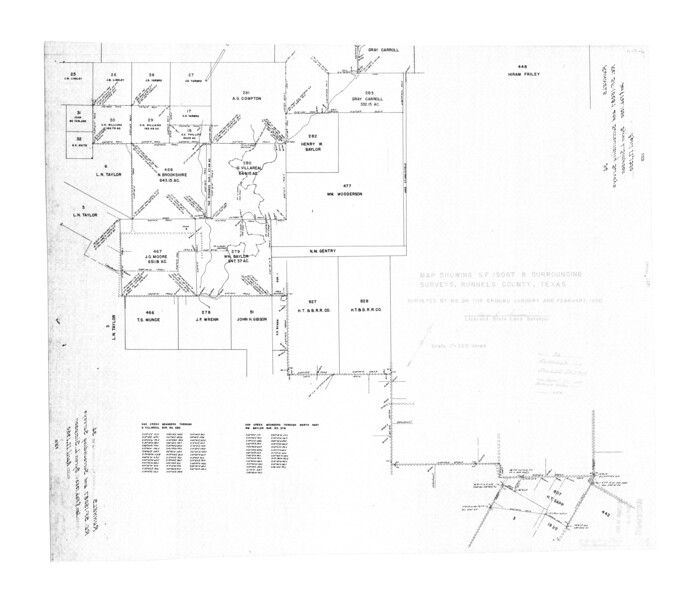 7521, Runnels County Rolled Sketch 34, General Map Collection
