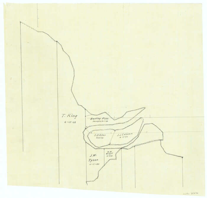 75230, [Overlay for Fractional Township No. 7 South Range No. 17 East of the Indian Meridian, Indian Territory], General Map Collection