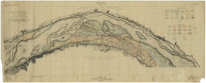75251, Texas-Oklahoma, Red River, Big Bend Area, General Map Collection
