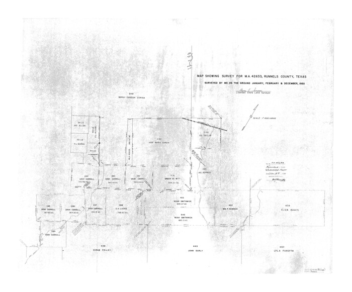 7528, Runnels County Rolled Sketch 40, General Map Collection