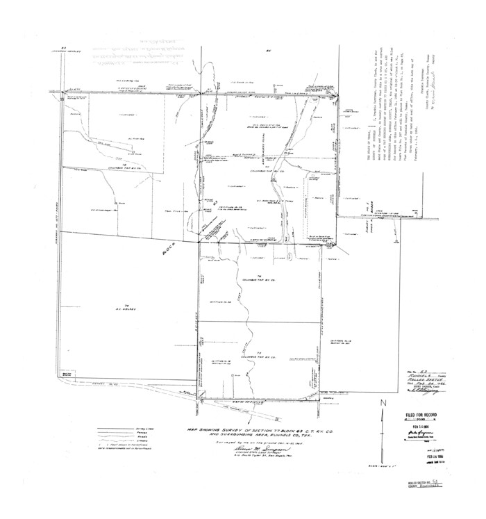 7538, Runnels County Rolled Sketch 53, General Map Collection