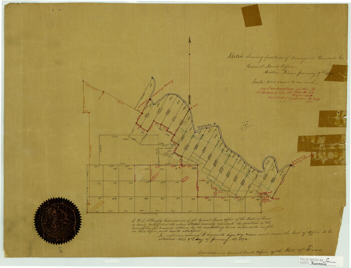7541, Runnels County Rolled Sketch C, General Map Collection