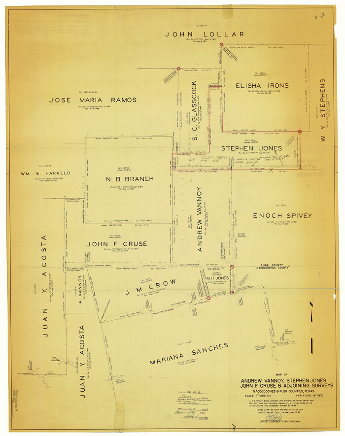 7543, Rusk County Rolled Sketch 6, General Map Collection