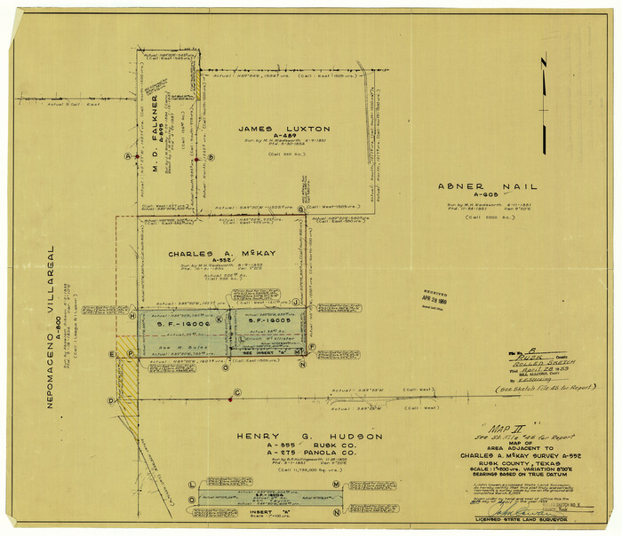 7544, Rusk County Rolled Sketch 8, General Map Collection