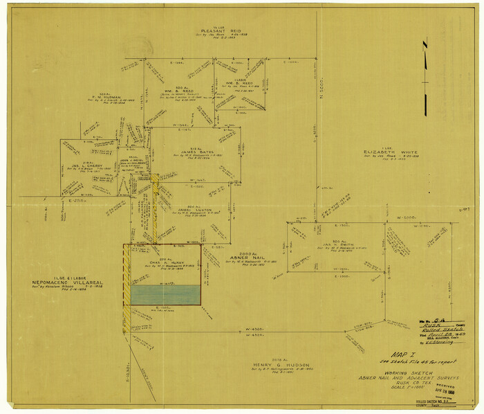 7545, Rusk County Rolled Sketch 8A, General Map Collection