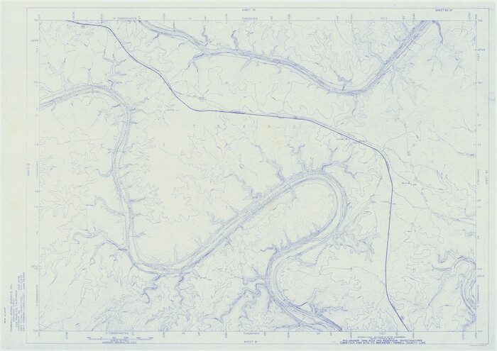 75509, Amistad International Reservoir on Rio Grande 80, General Map Collection